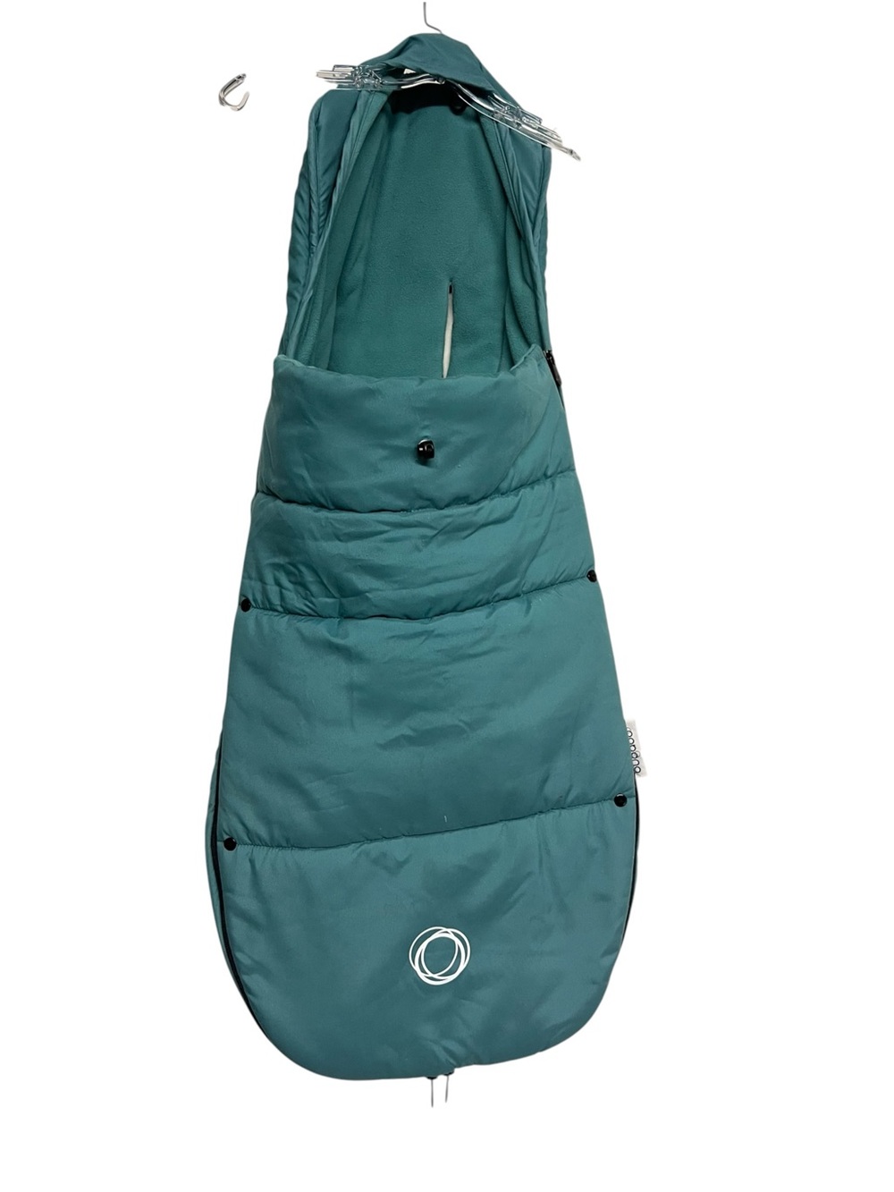 Bugaboo All Weather Teal Puffer Footmuff for Strollers Petrol Blue